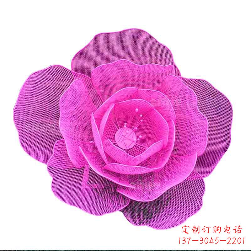 安阳定制不锈钢镂空花朵雕塑定做铁艺玫瑰花金属雕像订景观园林摆件_31