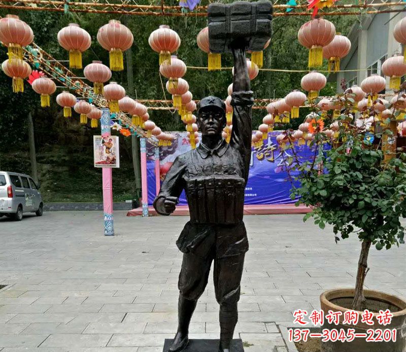 安阳董存瑞铜雕