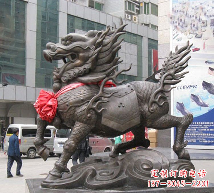 安阳动物麒麟铜雕塑222
