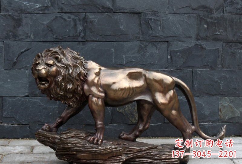 安阳动物铜雕狮子