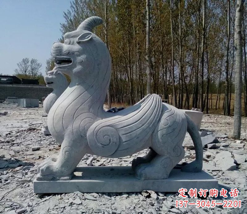安阳独角兽神兽石雕