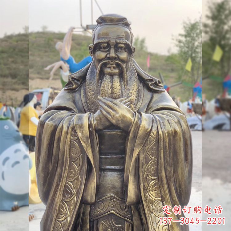 安阳锻铜雕塑孔子