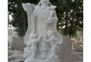 安阳大理石财神雕塑——守护家庭繁荣