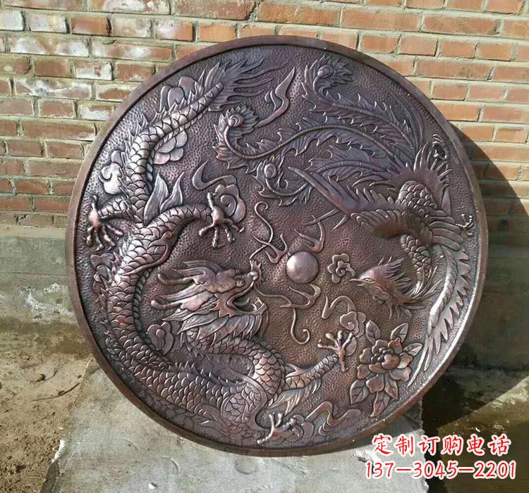 安阳锻铜龙凤浮雕
