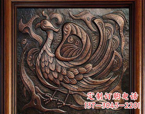 安阳锻铜朱雀浮雕