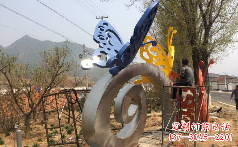 安阳锻造不锈钢蝴蝶雕塑
