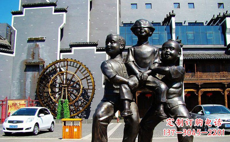 安阳儿童小品人物铜雕