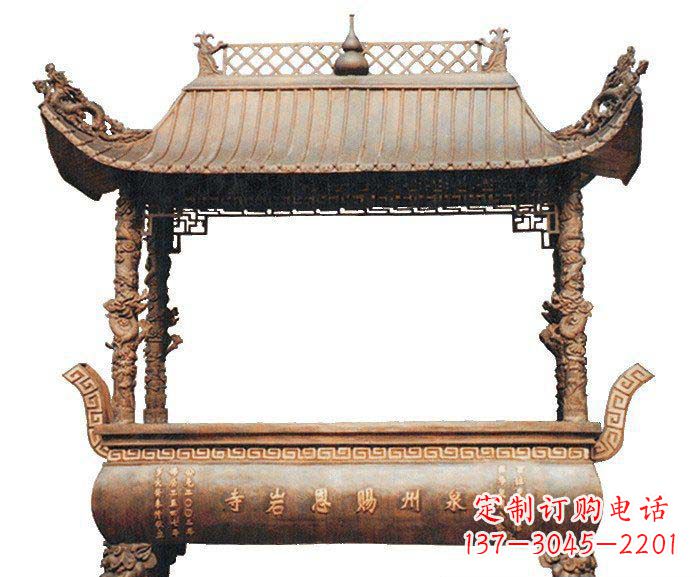 安阳方形香炉寺庙铜雕
