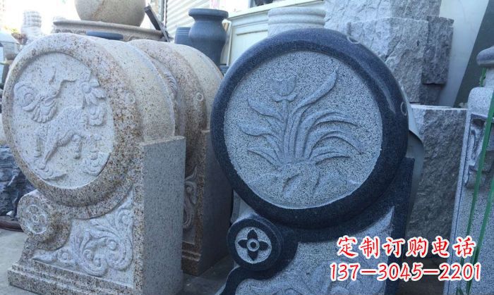 安阳仿古抱鼓石招财石门墩