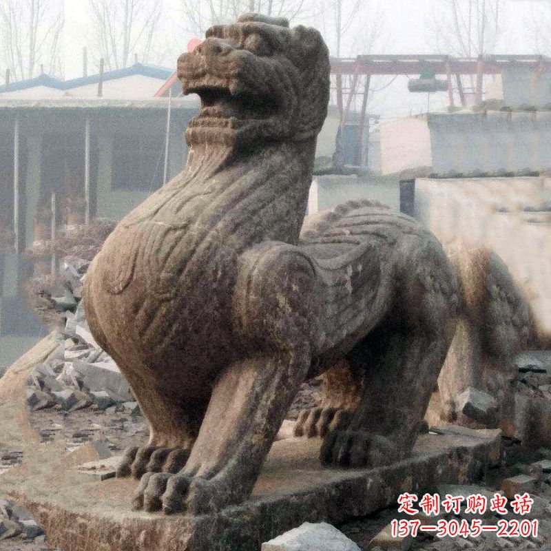 安阳仿古狴犴青石雕塑