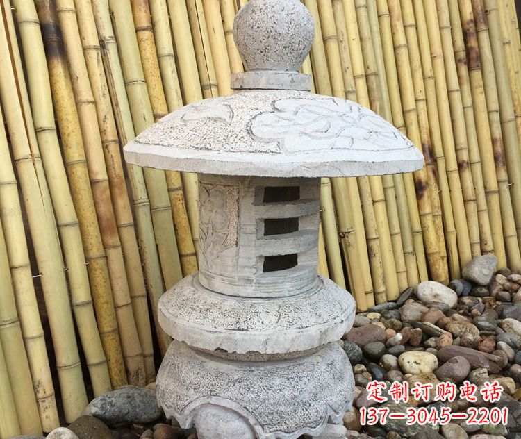 安阳仿古公园照明石灯笼石雕