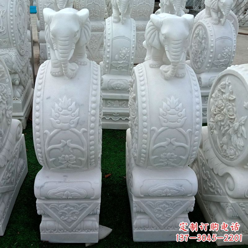 安阳仿古门墩石雕 抱鼓石仿古雕刻