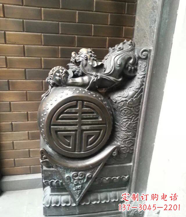 安阳仿古门墩铜雕
