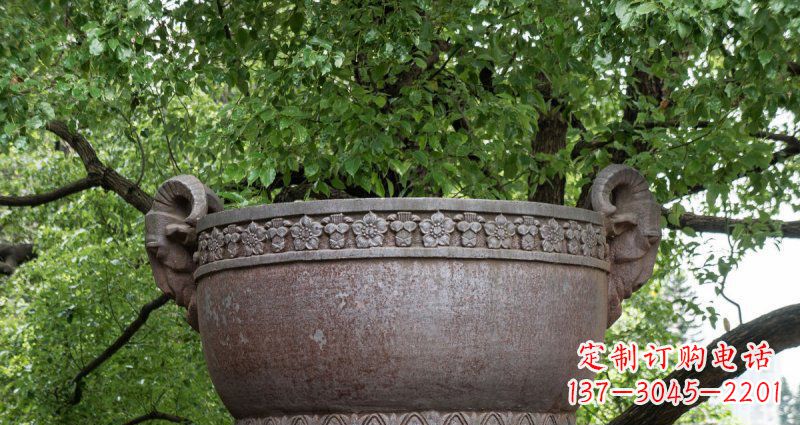安阳仿古水缸铜雕 