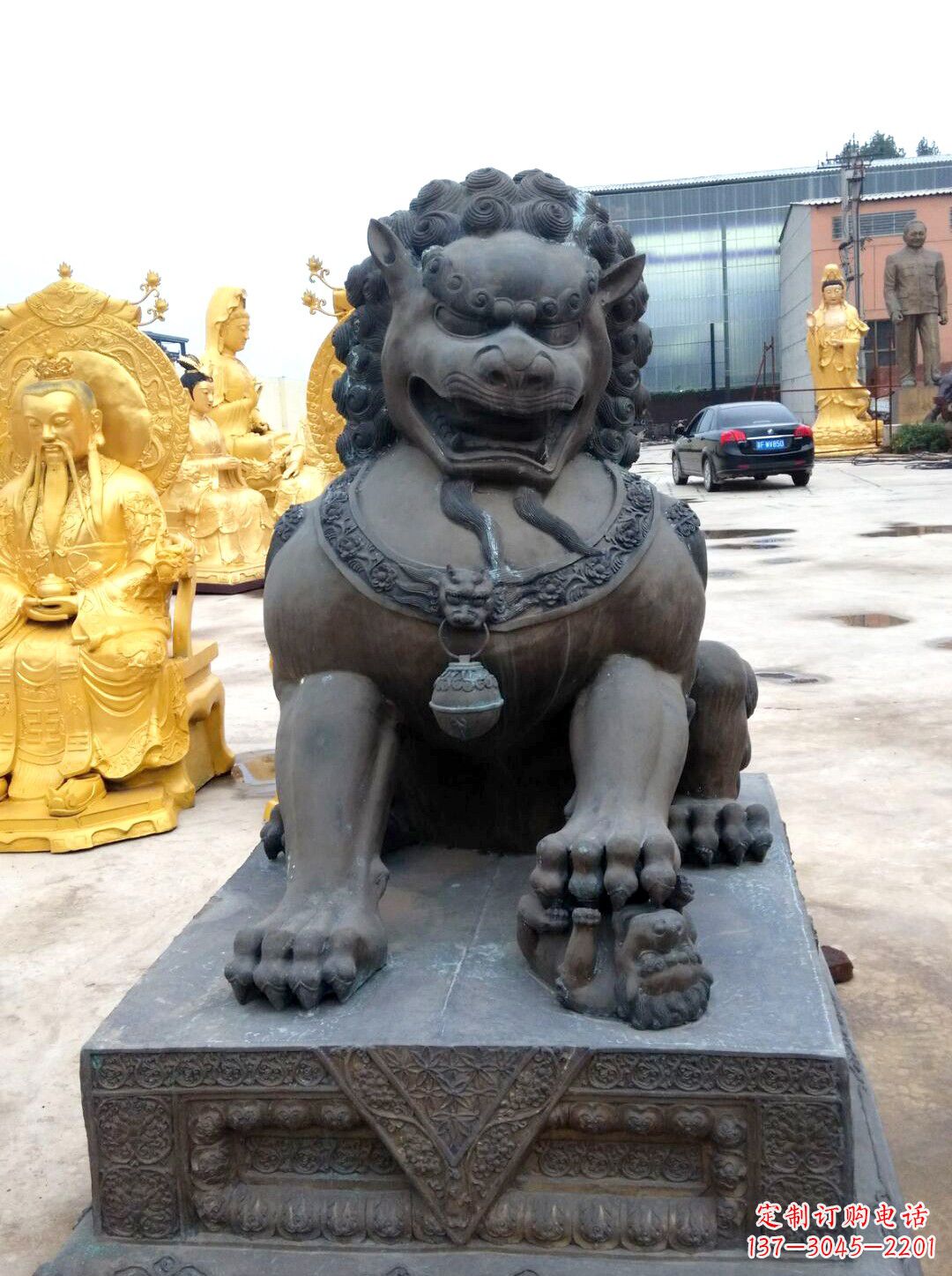 安阳仿古天安门铜狮子