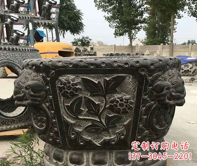 安阳仿古招财石雕水缸
