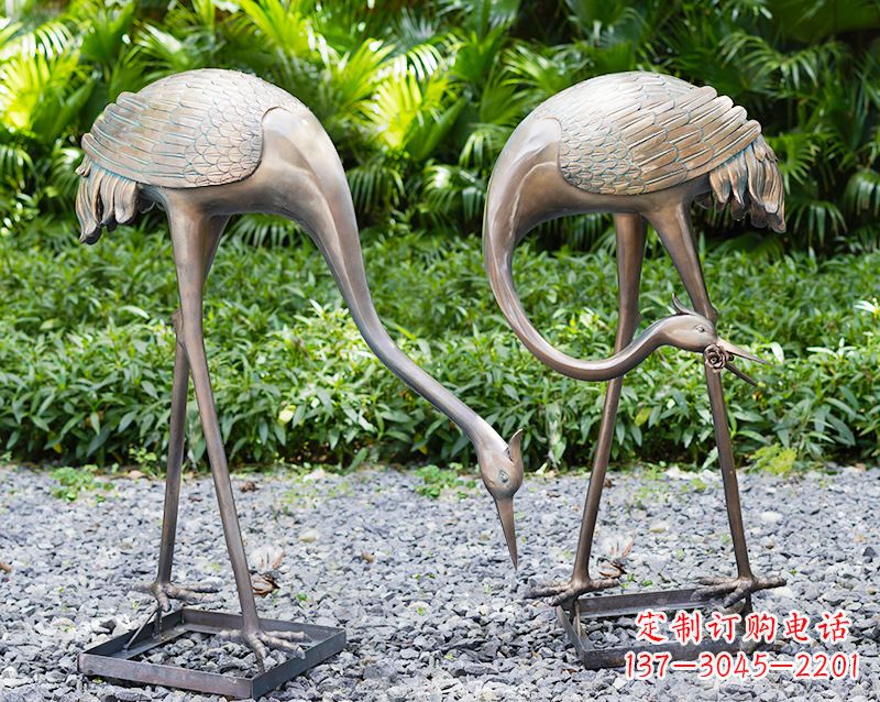 安阳仿铜雕塑仙鹤