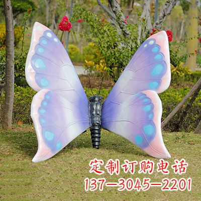 安阳仿真蝴蝶_蓝粉色款105x100x80