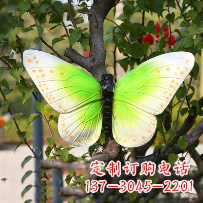 安阳仿真蝴蝶_浅绿色款40x42x13