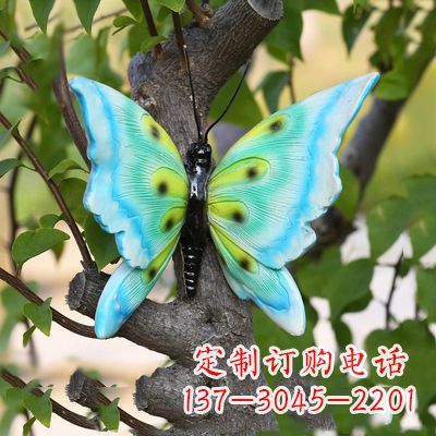 安阳仿真蝴蝶_小号湖蓝色17x17x10