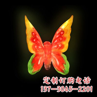 安阳仿真蝴蝶_小号黄色发光款37x48x20