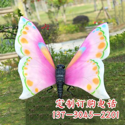 安阳仿真蝴蝶_紫白色款105x100x80