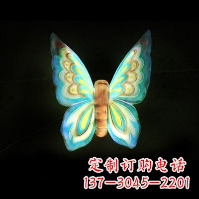安阳仿真蝴蝶_小号蓝色发光款37x48x20