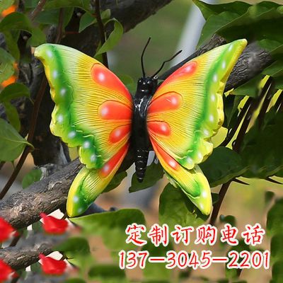 安阳仿真蝴蝶_小号黄色款17x17x10