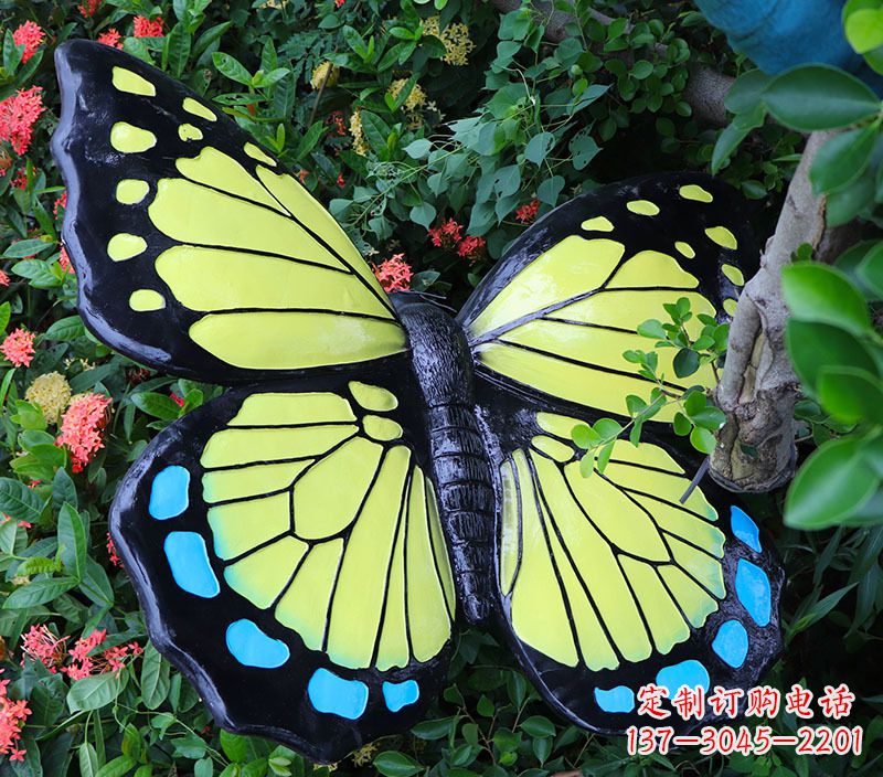 安阳仿真蝴蝶摆件玻璃钢雕塑