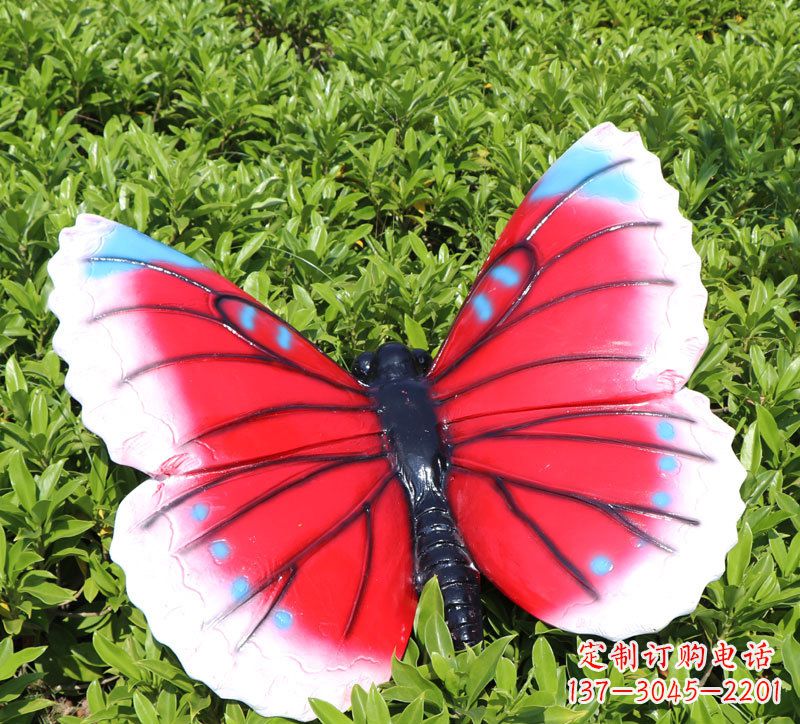 安阳仿真蝴蝶彩绘动物雕塑摆件