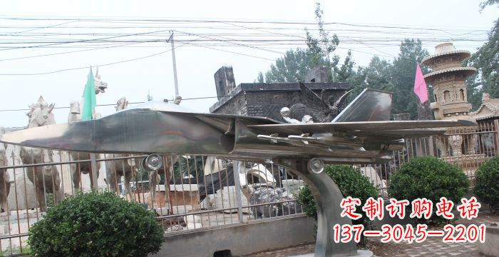 安阳飞机模型不锈钢企业雕塑