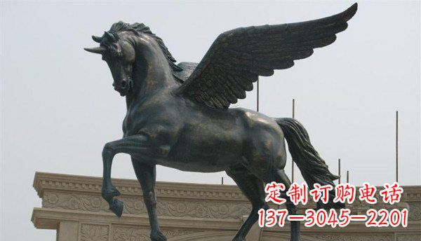 安阳飞马广场景观铜雕