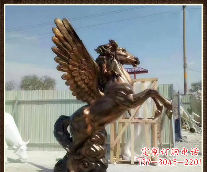 安阳飞马景观铜雕