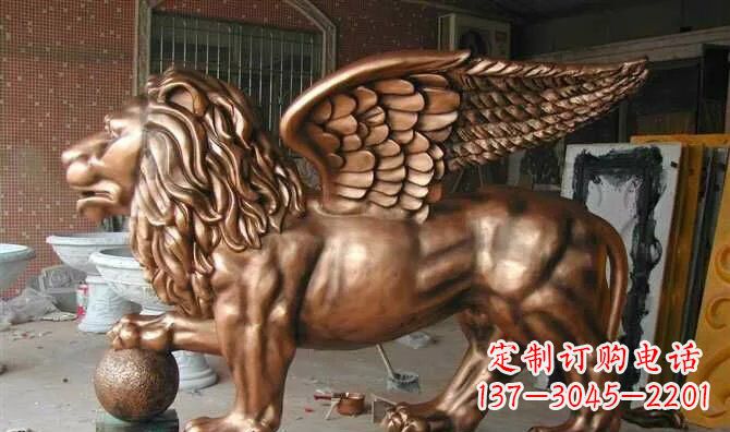 安阳飞狮玻璃钢仿铜动物雕塑