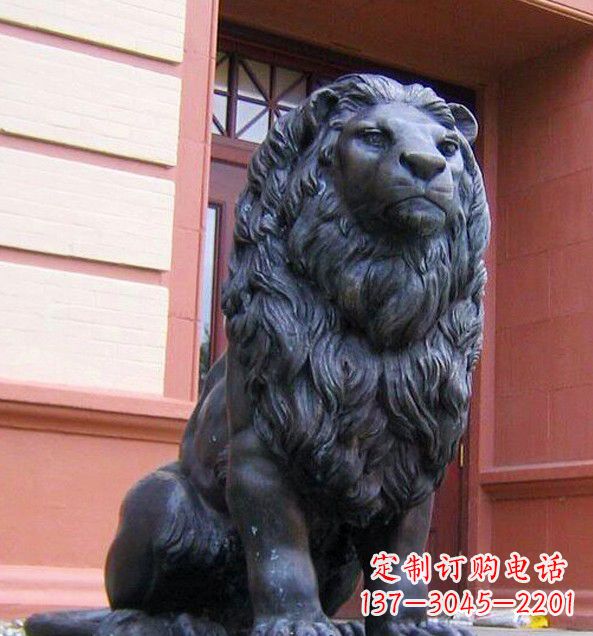 安阳非洲狮子铜雕塑