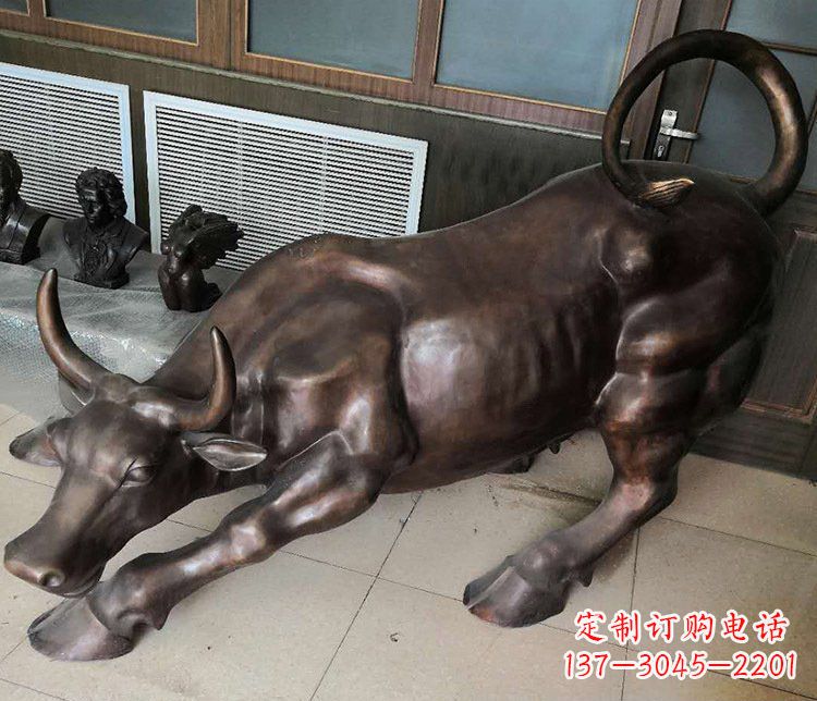 安阳风水办公牛铜雕塑
