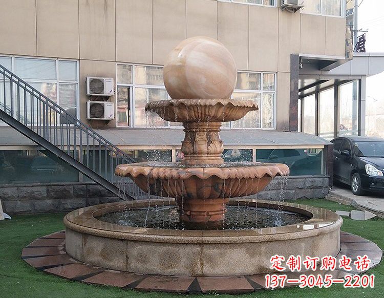 安阳风水球喷泉石雕 (2)