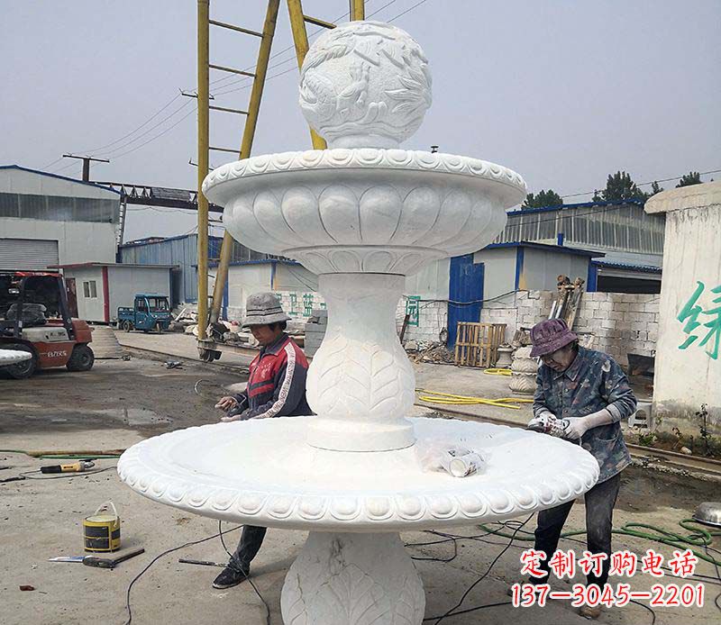 安阳风水球喷泉石雕1