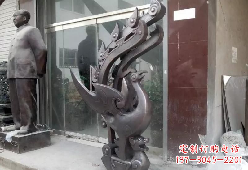 安阳凤凰貔貅铜雕