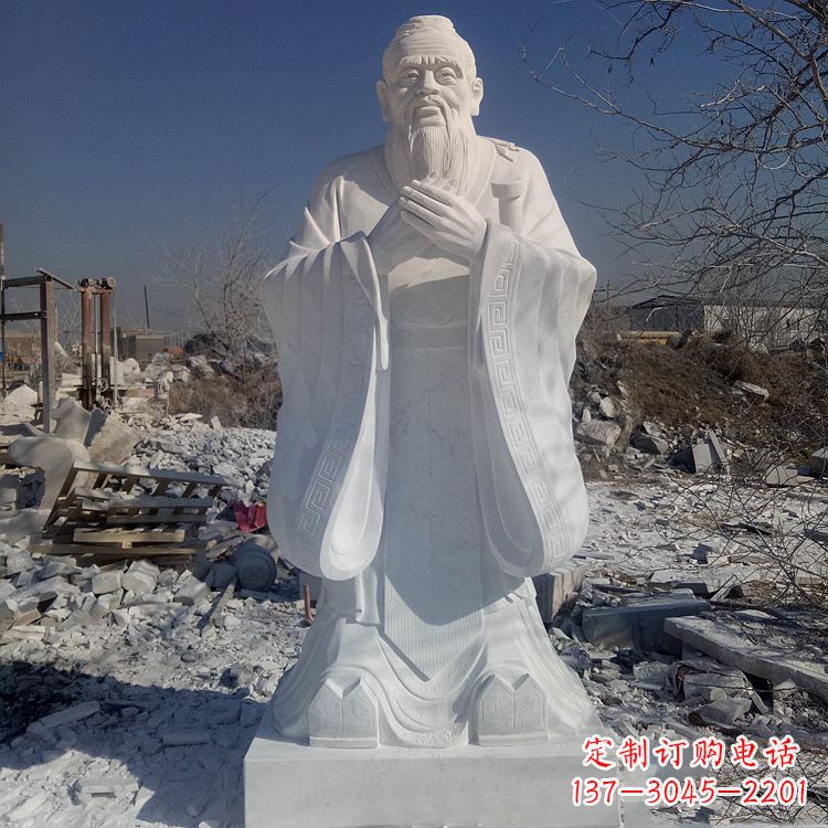 安阳夫子庙孔子青铜雕像