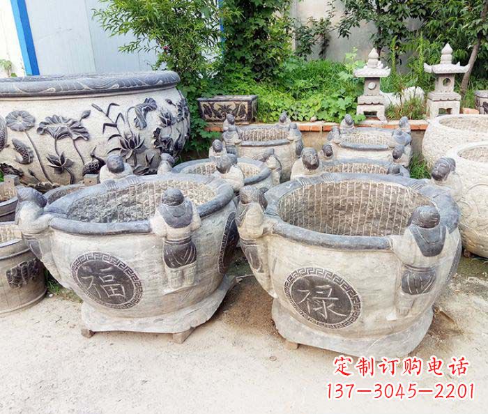 安阳福禄招财石雕水缸