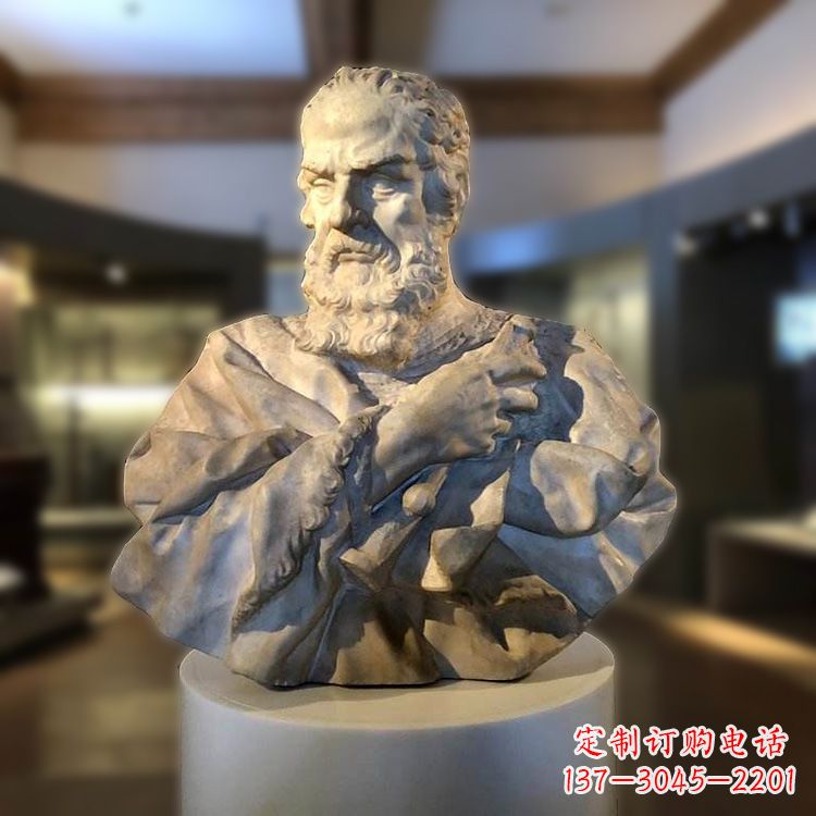 安阳伽利略头像石雕雕塑