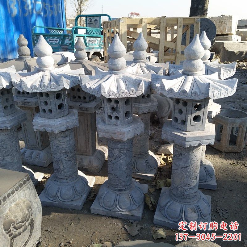 安阳高墩青石中式灯笼