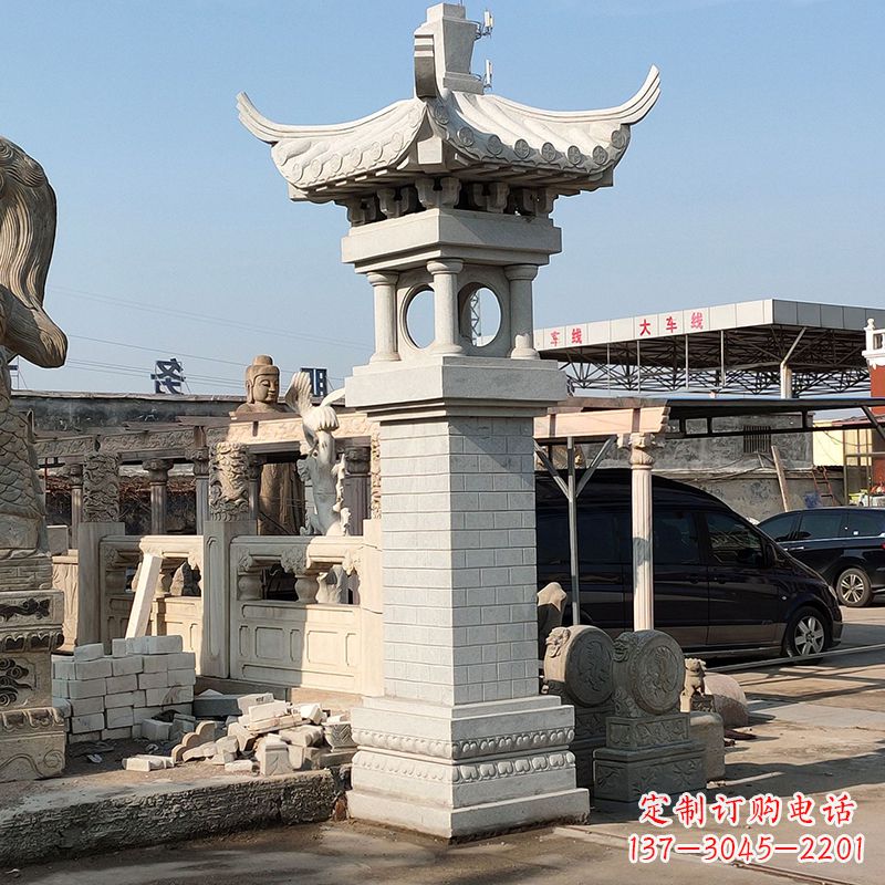 安阳高墩中式石雕灯笼