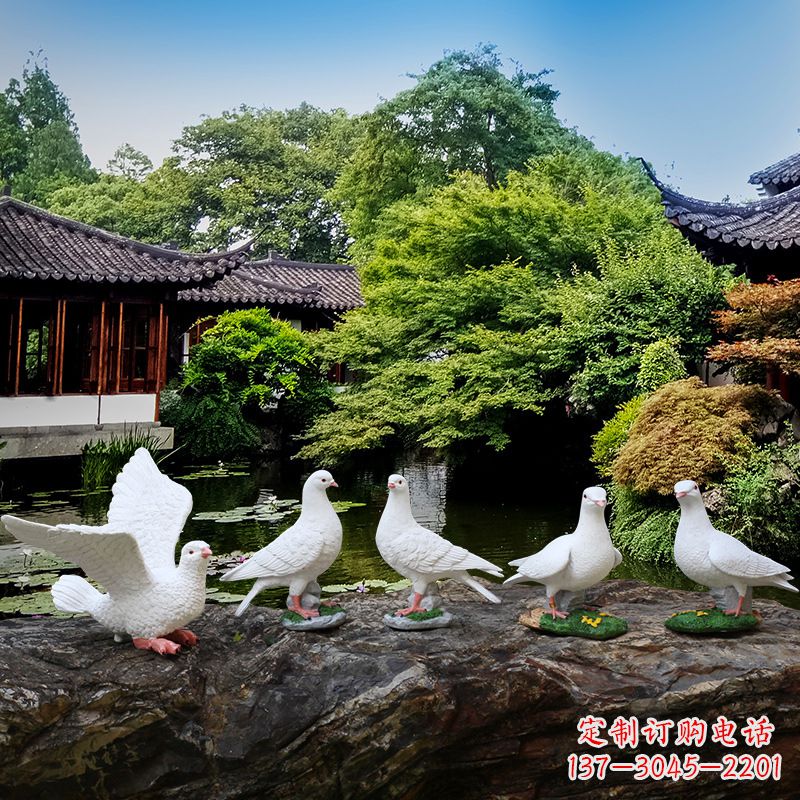 安阳鸽子的雕塑