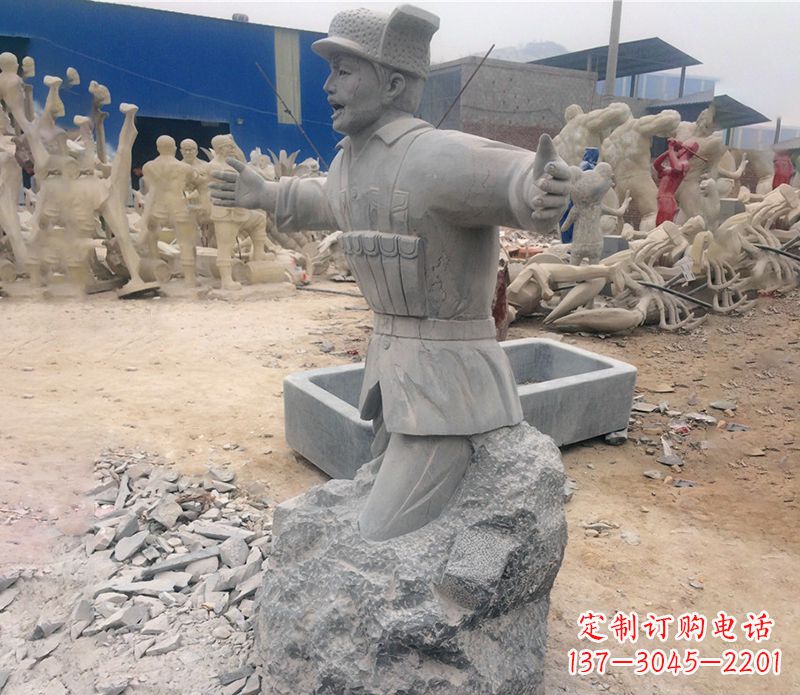安阳革命黄继光石雕