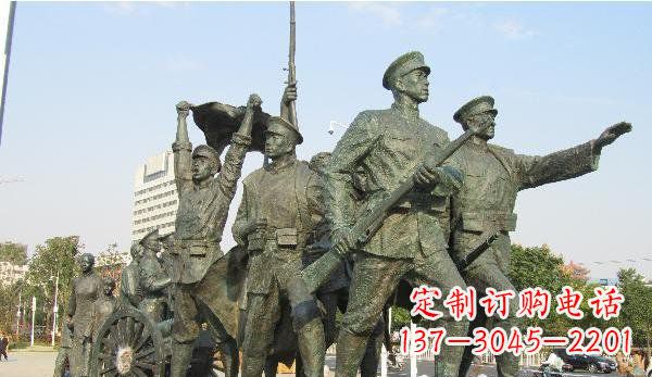 安阳革命战士广场景观铜雕
