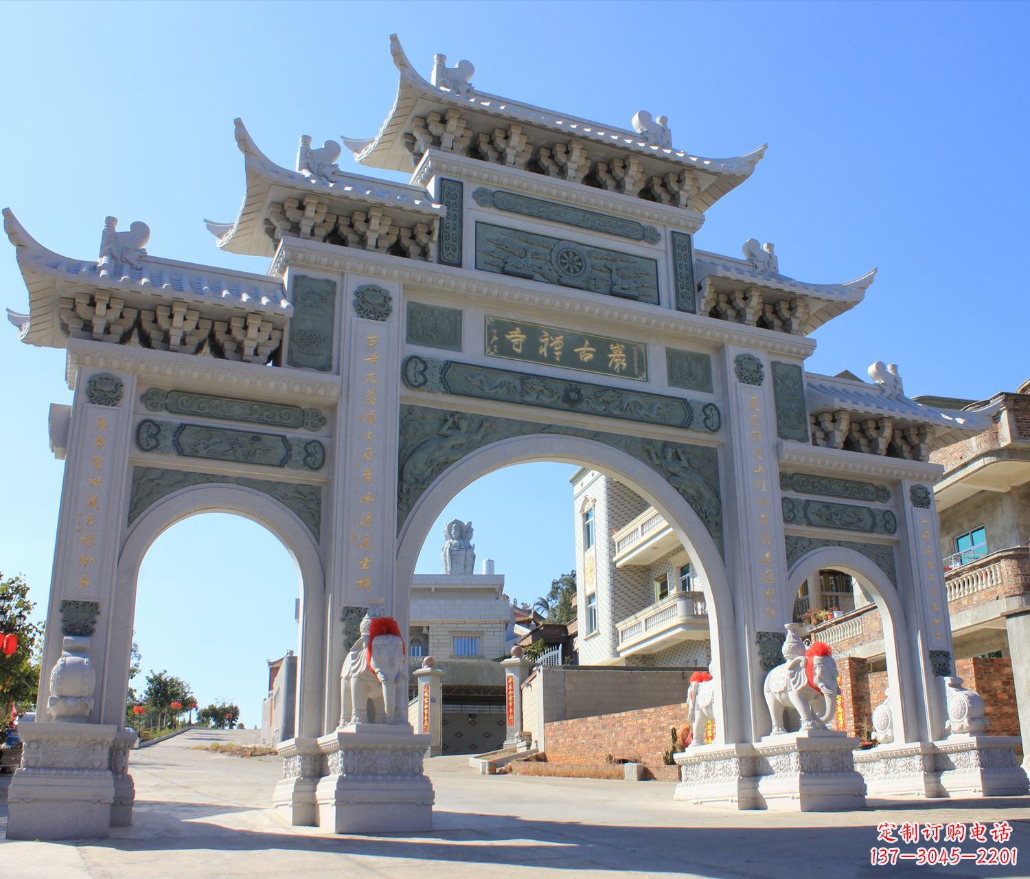 安阳个性石雕牌坊楼