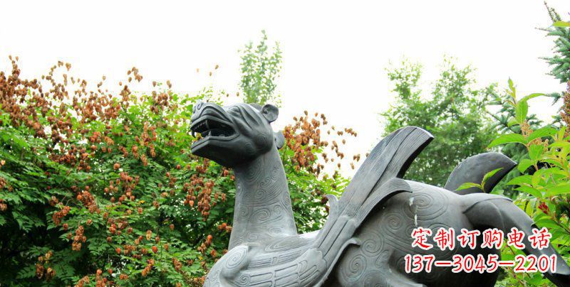 安阳公园狴犴景观铜雕