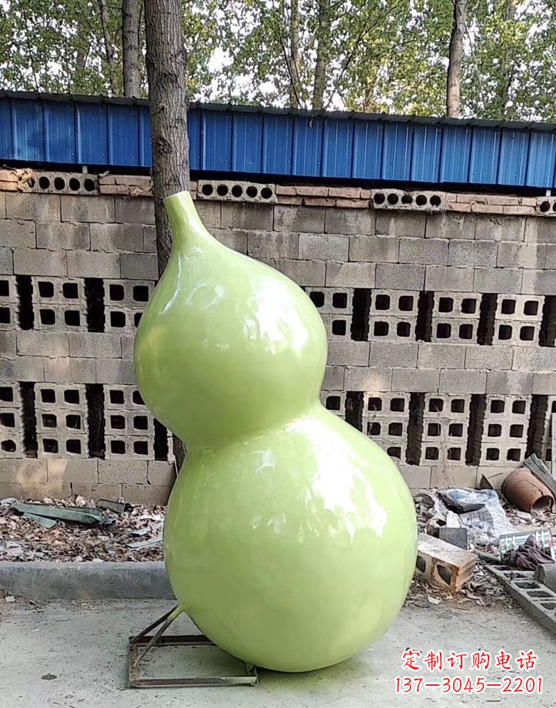 安阳公园玻璃钢仿真葫芦雕塑
